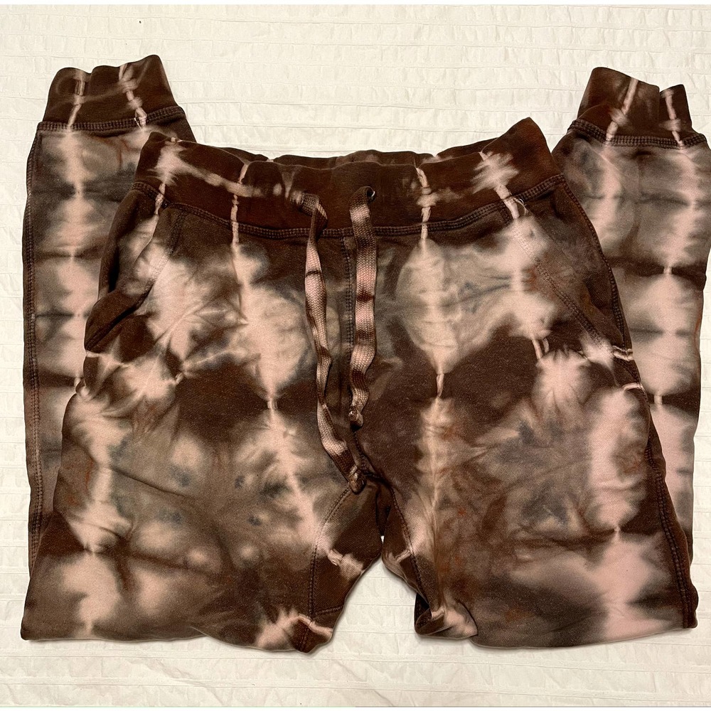 BABES Brown Cream Tie Dye Jogger Sweatpant Size M